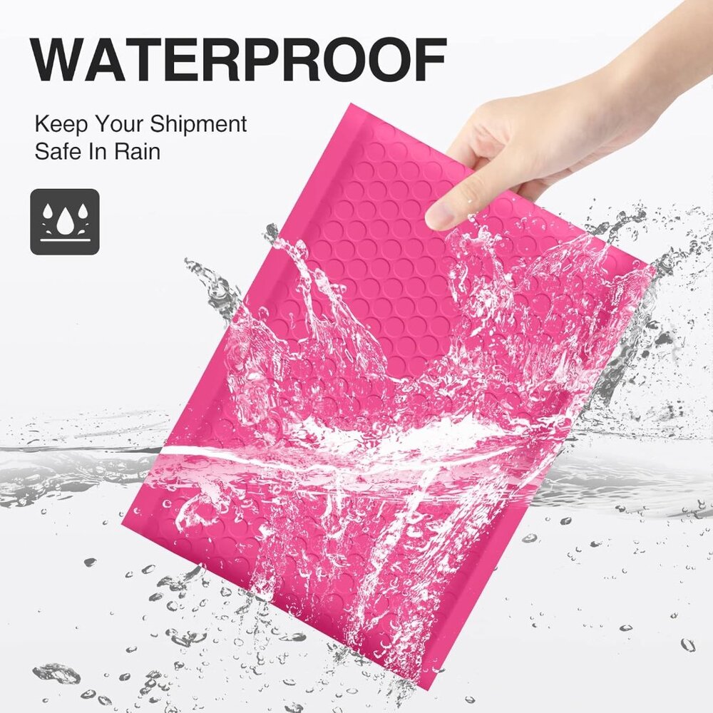 🔥12 Pack Hot Pink Bubble Mailers 6x10 Padded Poly Shipping Envelopes #0 - Picture 6 of 7